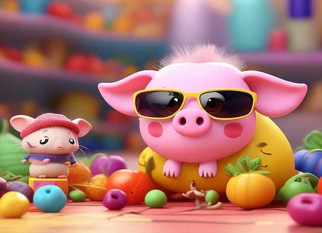 小猪和小老鼠卡通图片大全；小猪和小老鼠卡通图片大全集