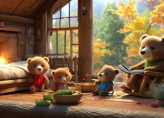 三只熊的儿童故事，三只熊幼儿故事