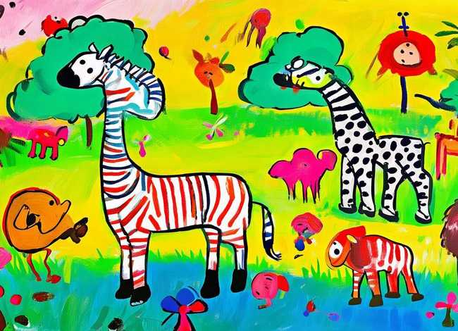 儿童关于动物的画、关于动物的画儿童简单绘画