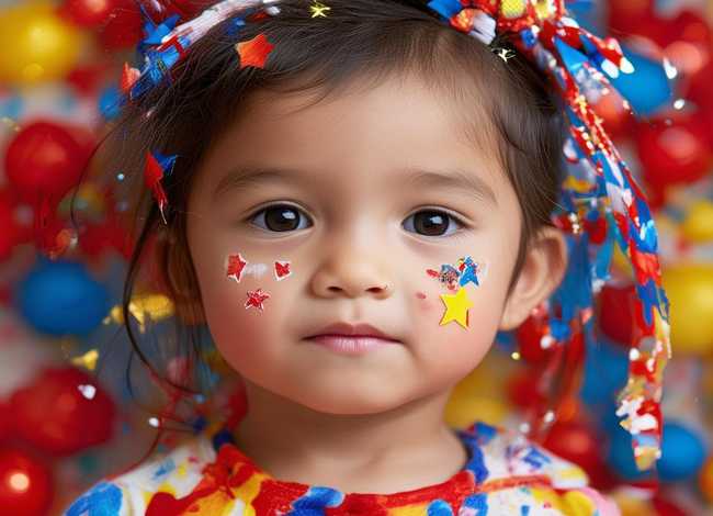 简单的儿童化妆步骤；简单的儿童化妆步骤国庆节