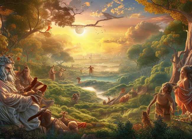 神话故事绘画图片（神话故事绘画图片大全）