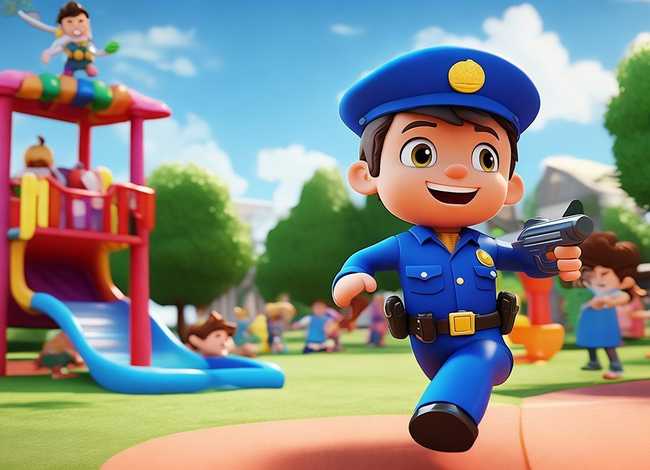 警察抓坏人视频儿童故事；儿童警察抓坏人的故事视频
