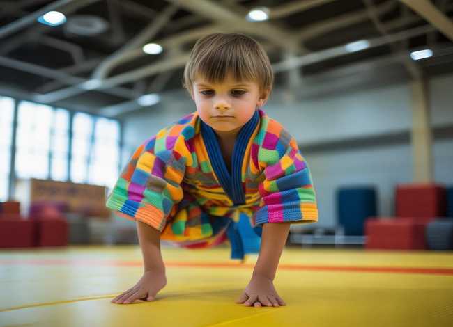 儿童柔术最极限的前折；儿童柔术训练前折
