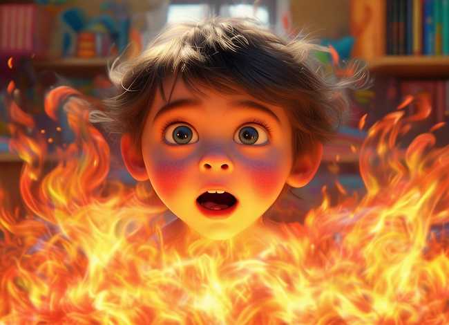 着火了儿童故事绘本，儿童绘本故事嘴巴着火了