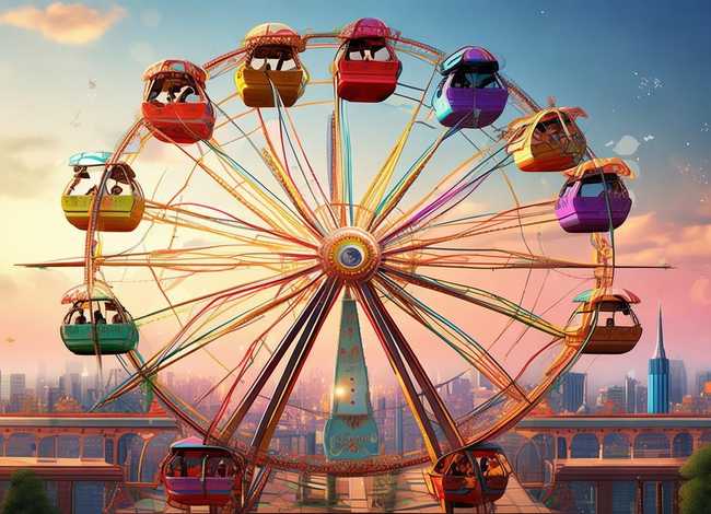 关于摩天轮的绘本故事；关于摩天轮的绘本故事图片