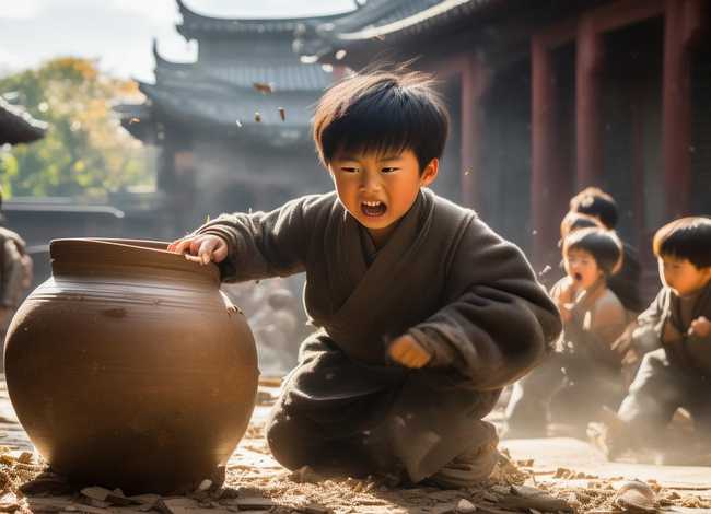 司马光砸缸儿童故事故事 - 司马光砸缸幼儿故事