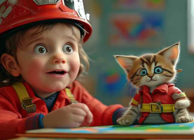 消防员的简短儿童故事，消防员的幼儿故事