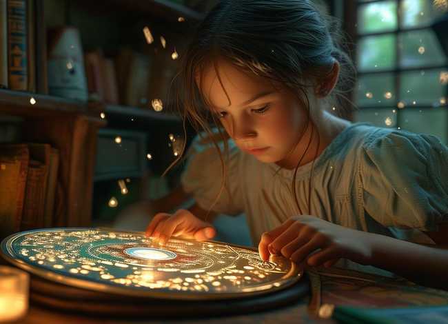 英语故事小女孩和光盘，这个故事和一个小女孩有关的英文