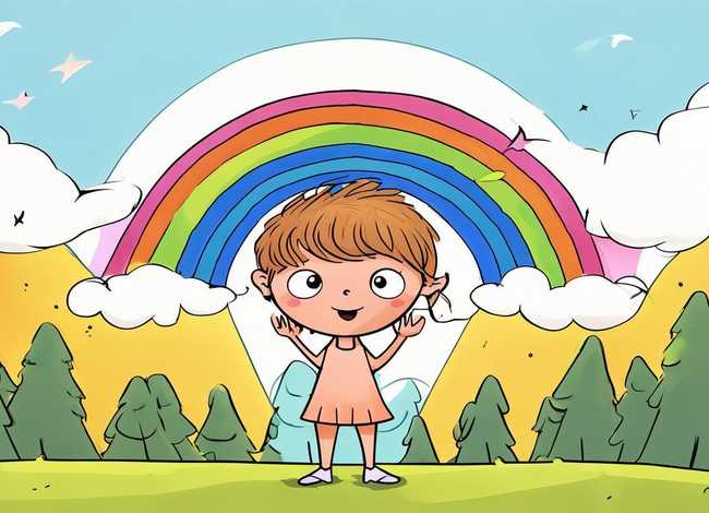 儿童故事插图简单；童年故事插图简单