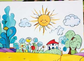 画家儿童画简笔画；画家儿童画简笔画图片