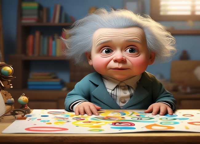 爱因斯坦小时候画的画；爱因斯坦小时候画的画怎么画