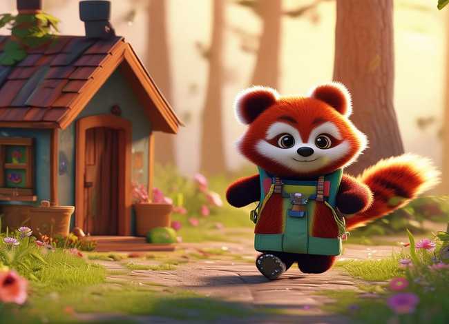 儿童故事小熊猫上学校 - 小熊猫上学校的故事