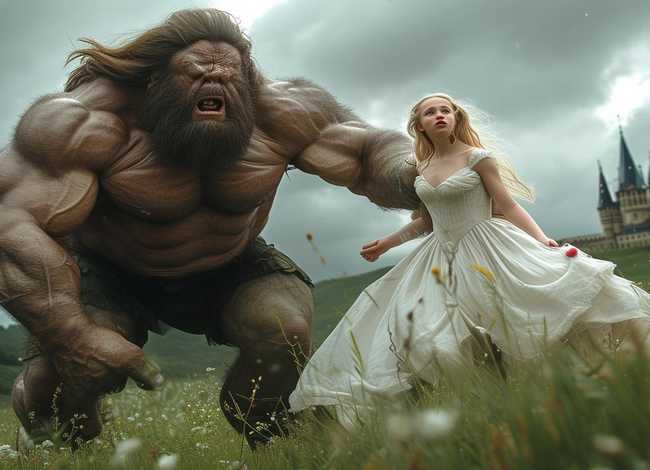巨人抓走公主的儿童故事（巨人与公主的故事）