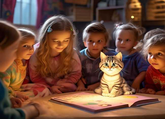 关于猫的儿童故事表演，关于猫的幼儿园故事