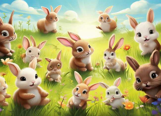 故事小兔子照片；故事小兔子照片大全