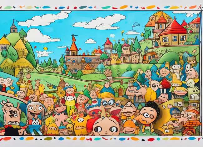 儿童故事手绘画报，儿童故事海报手绘简图