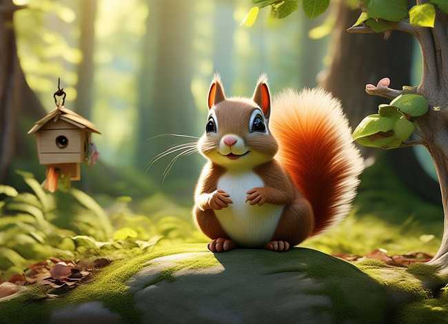 儿童故事松鼠的故事（松鼠的小故事）