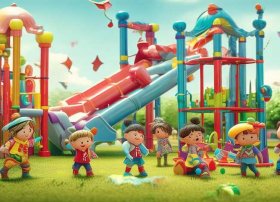 游乐场的幼儿故事、游乐场的幼儿故事怎么写