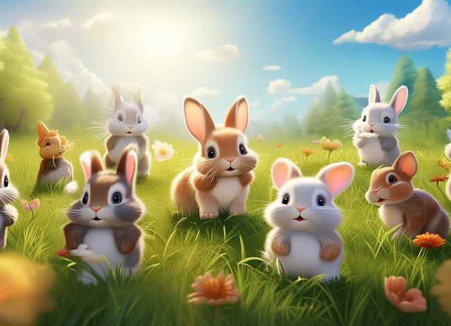 故事小兔子照片；故事小兔子照片大全