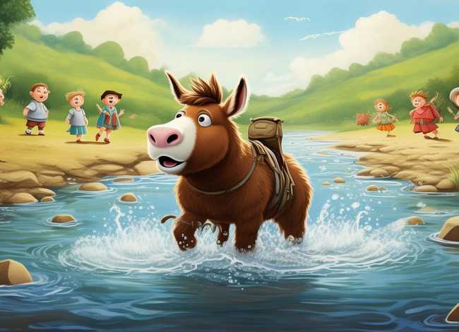 驴子过河的故事400字作文（驴子过河的故事400字作文四年级）
