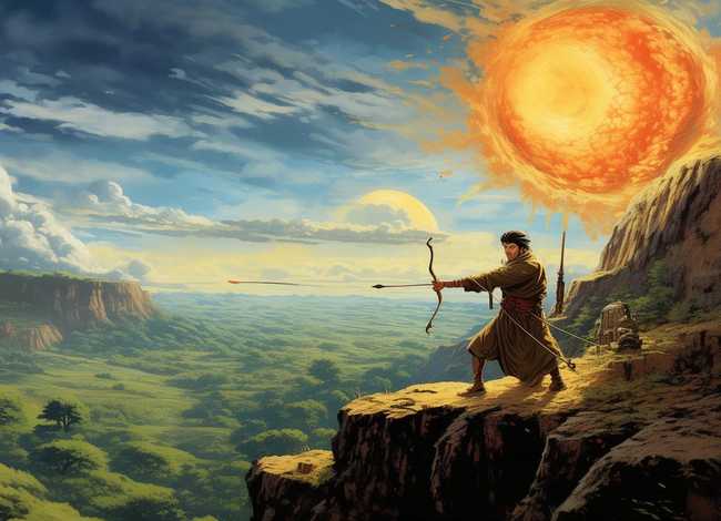 后羿射日儿童故事视频；后羿射日小故事的视频