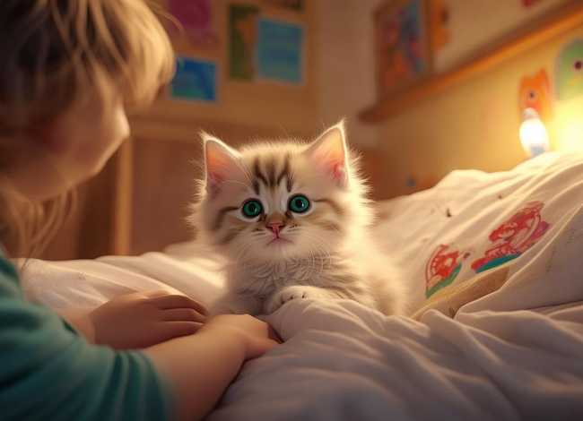 有关猫的儿童睡前故事；有关小猫的睡前故事