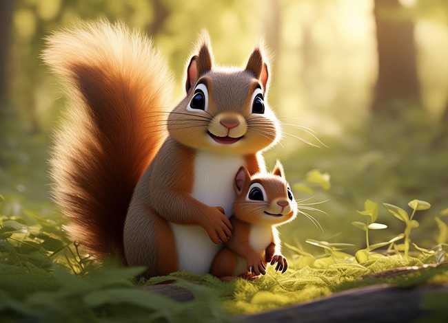 儿童故事松鼠妈妈（松鼠妈妈和小松鼠的故事）