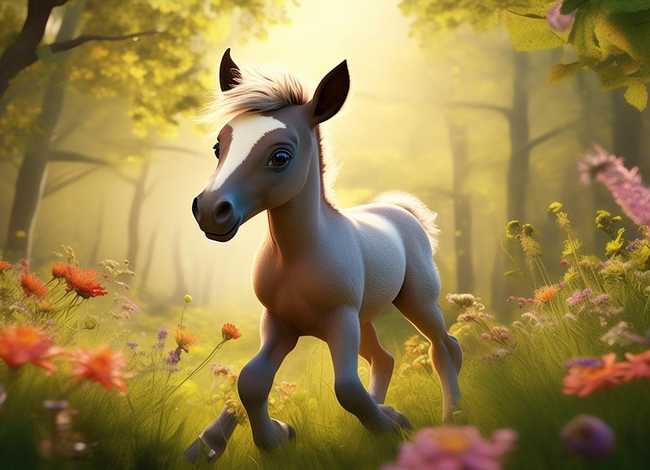 儿童故事小马的故事，小马的幼儿故事