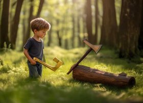 金斧子的故事告诉我们什么道理 - 金斧子的故事告诉我们什么道理(图画)