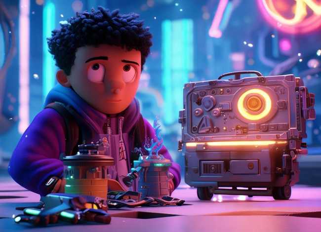 少儿科幻故事 - 少儿科幻故事 主角吉吉 爸爸有个工具包