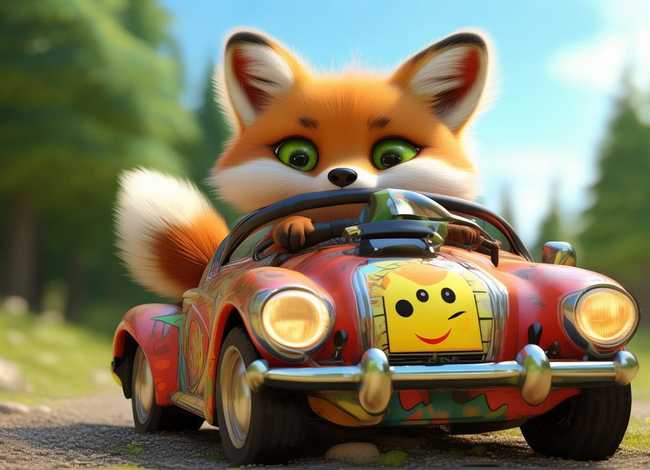 儿童故事狐狸开汽车 - 小狐狸开汽车的故事