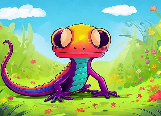 小壁虎儿童画图片 小壁虎儿童画图片简笔画