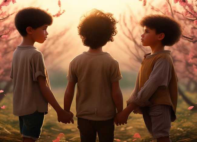 儿童版桃园结义故事文字版；儿童版桃园三结义