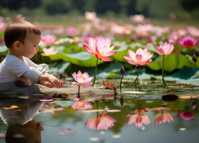 荷花的儿童故事30字、荷花小故事50字