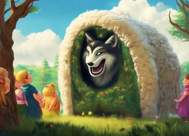 披着羊皮的狼故事儿童节目 - 披着羊皮的狼的故事绘本