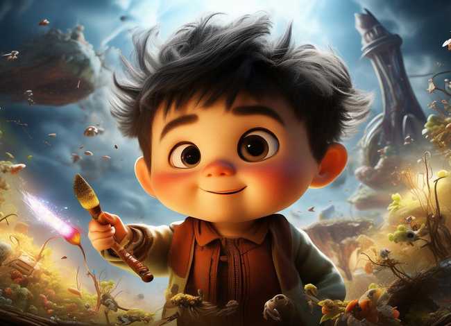 亲子故事神笔马良（熊孩子故事神笔马良）