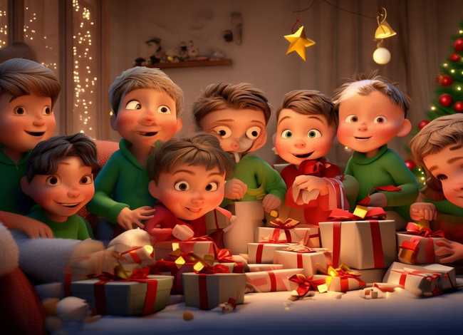 儿童圣诞摄影，儿童圣诞主题摄影