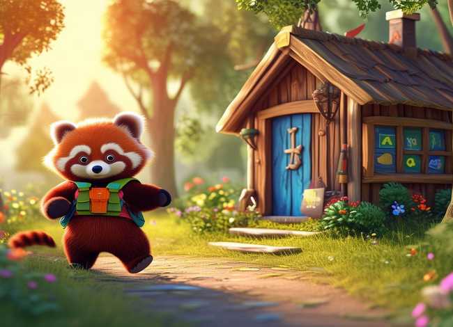 儿童故事小熊猫上学校 - 小熊猫上学校的故事