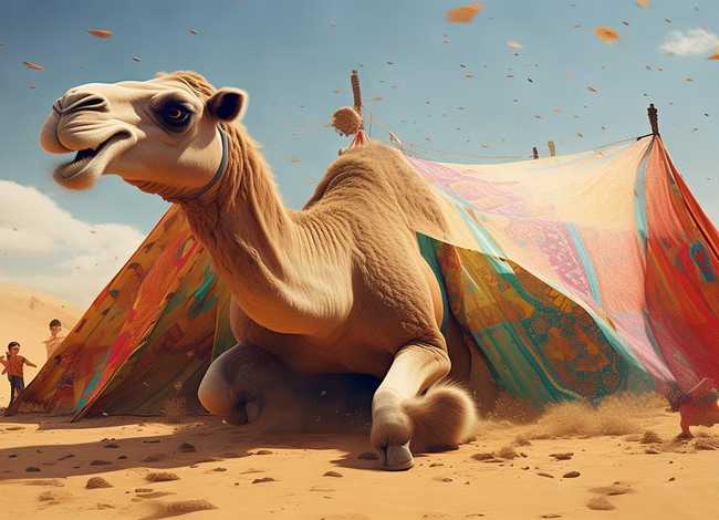 儿童故事精选骆驼抢帐篷、骆驼抢帐篷的故事