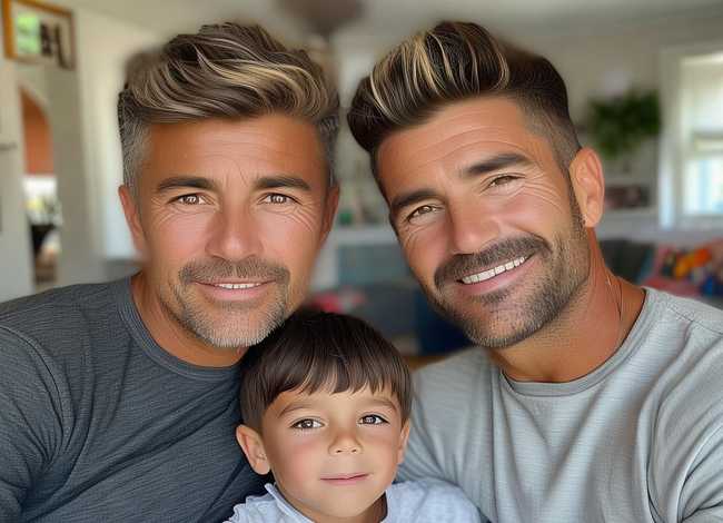 好看的亲子发型 - 好看的亲子发型男