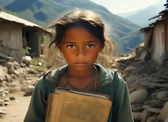 贫困山区孩子的故事100字；贫困山区孩子的故事100字内容