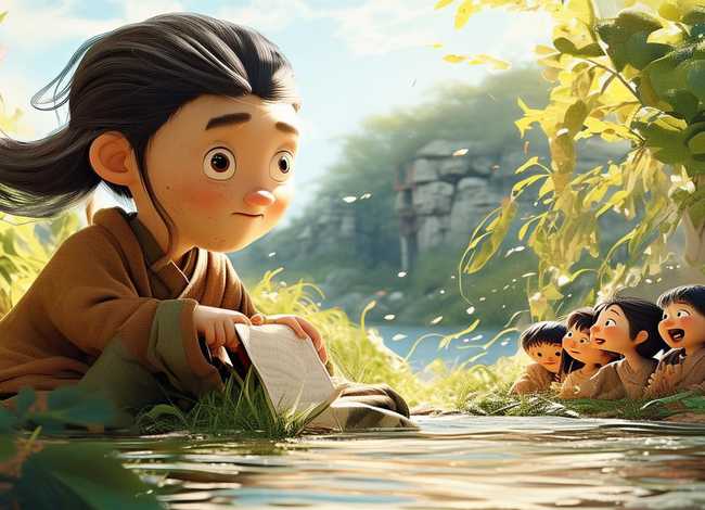 屈原的故事图片儿童版（屈原的故事幼儿园绘本图片）