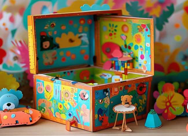 儿童故事盒幼儿园 - 幼儿园故事盒子手工图片