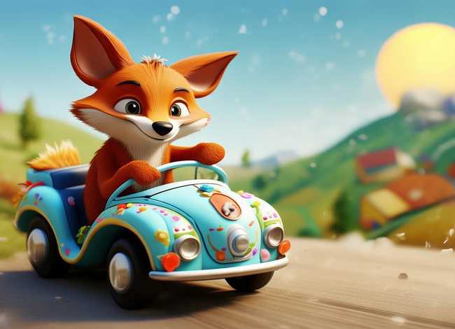 碰碰狐故事，碰碰狐故事之汽车系列英文版