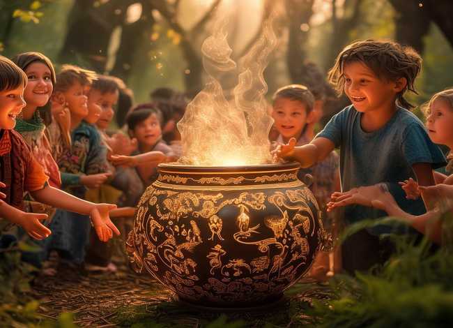 儿童聚宝盆传说故事 - 聚宝盆的传说故事