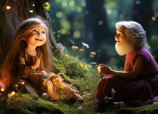 故事儿童女生、幼儿故事小女孩