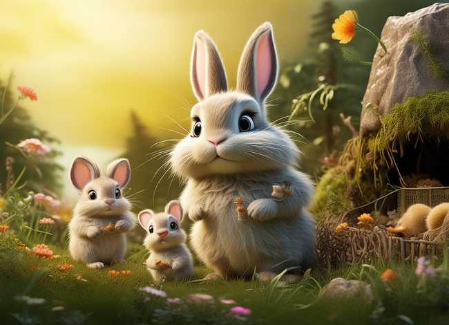 关于兔子的故事儿童视频 - 关于小兔子的故事视频