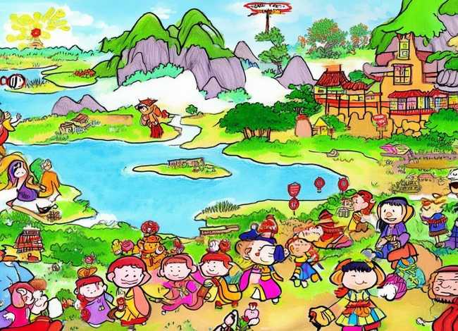 有关成语故事的儿童画 有关成语故事的手绘画报