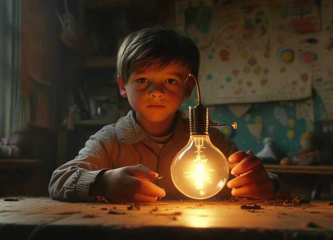 儿童版爱迪生发明电灯的故事 - 爱迪生发明电灯的故事幼儿