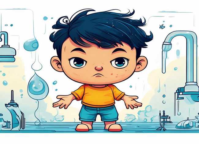 儿童节约用水标志图片、儿童节约用水标志图片简笔画